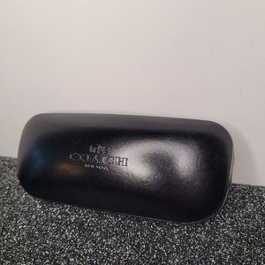 Coach Black Leather Glasses Case
